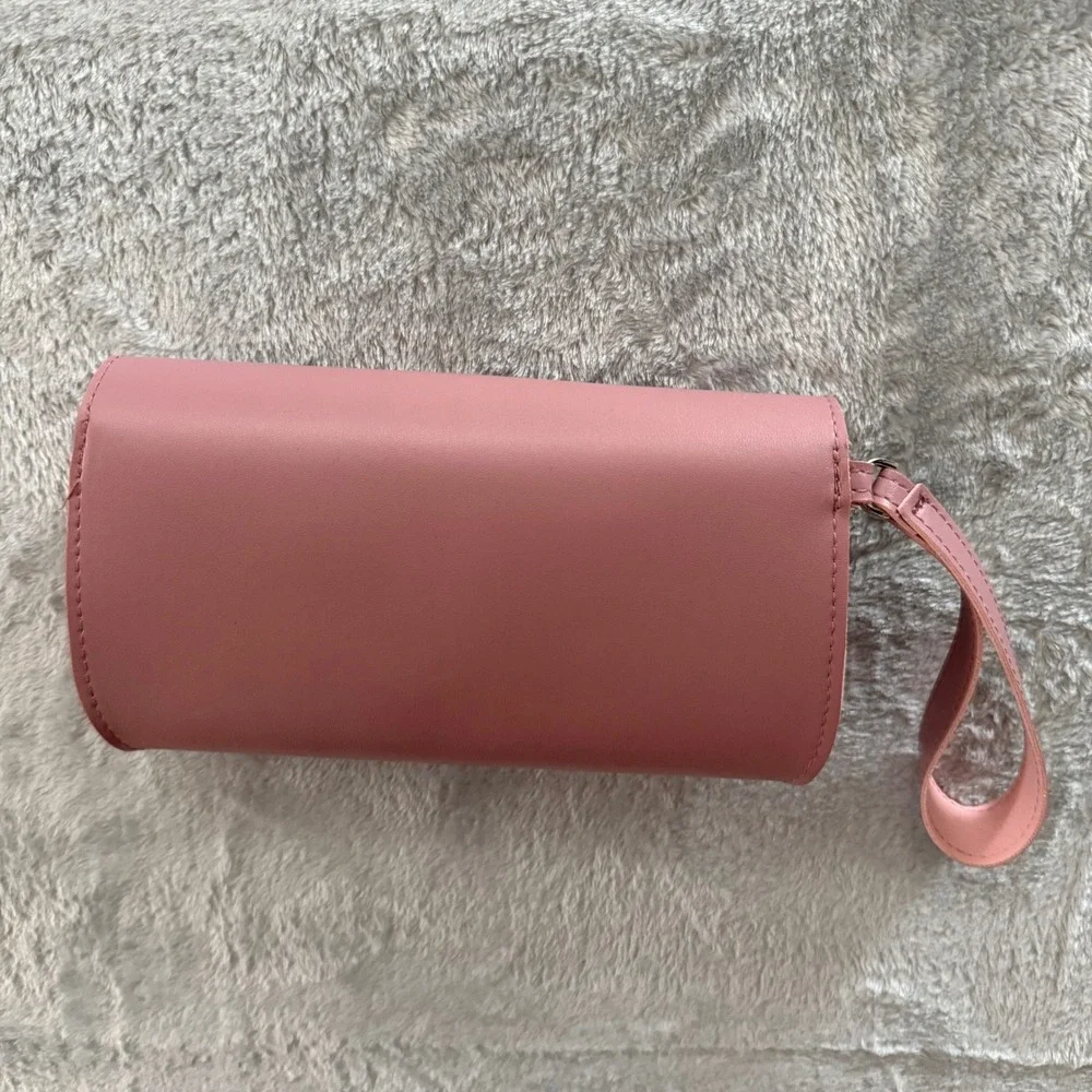 Jantaminiau x KLM Pink‎ Envelope Wristlet Clutch Travel Bag Limited Edition
